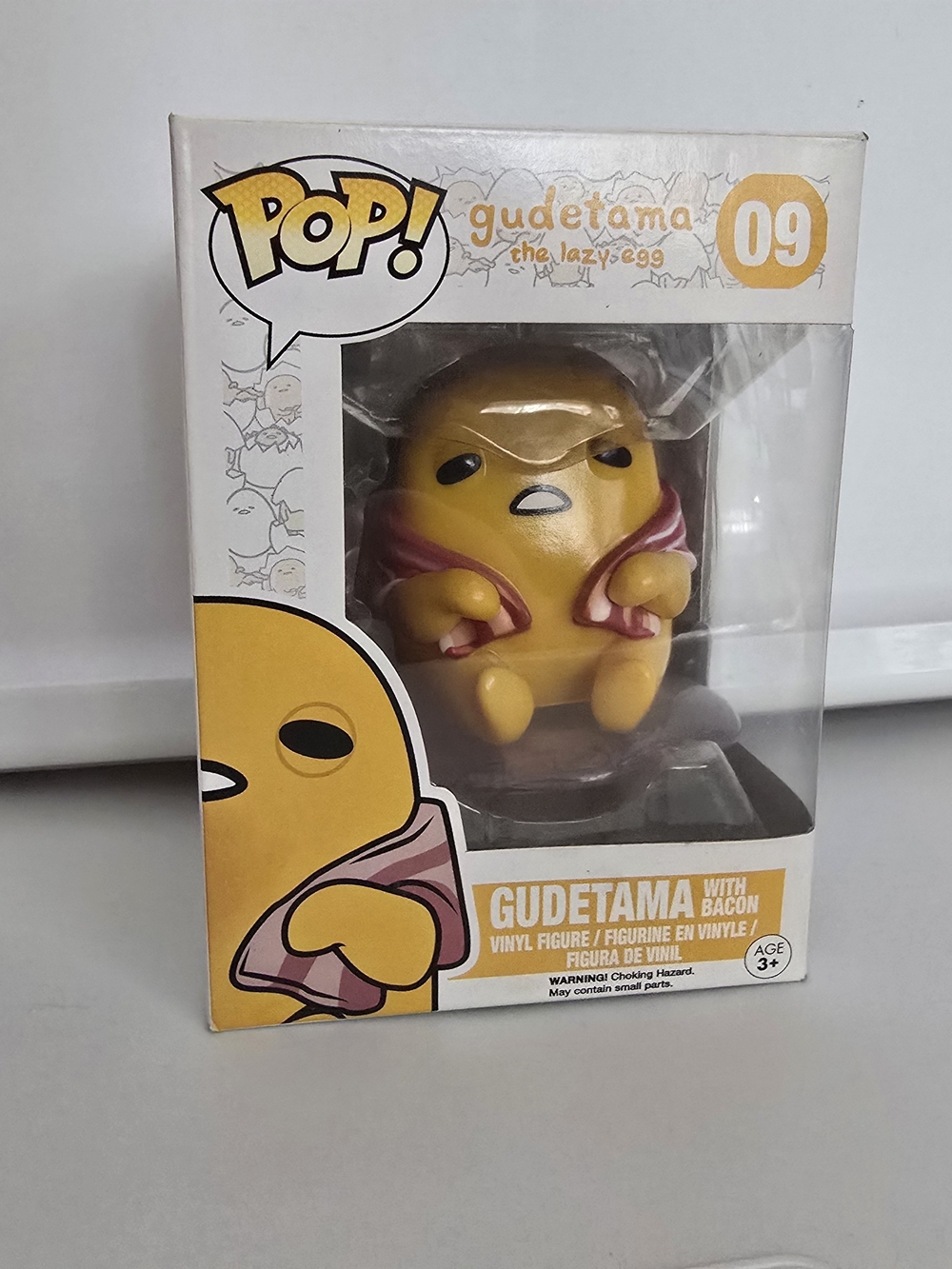 Funko Pop! Gudetama #09 Vinyl Figure with Bacon - Vaulted Exclusive